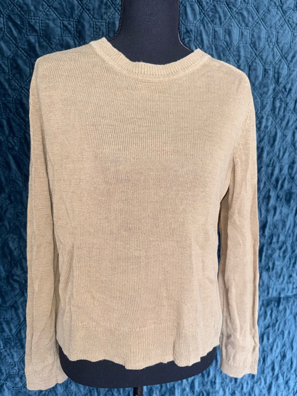 Banana Republic Beige Knit Crewneck Sweater